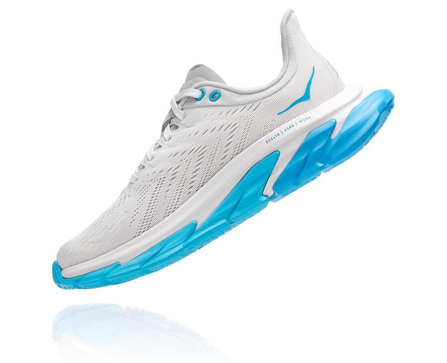 Hoka One One Koşu Ayakkabısı Kadın Beyaz/Mavi - Clifton Edge - OV7241386